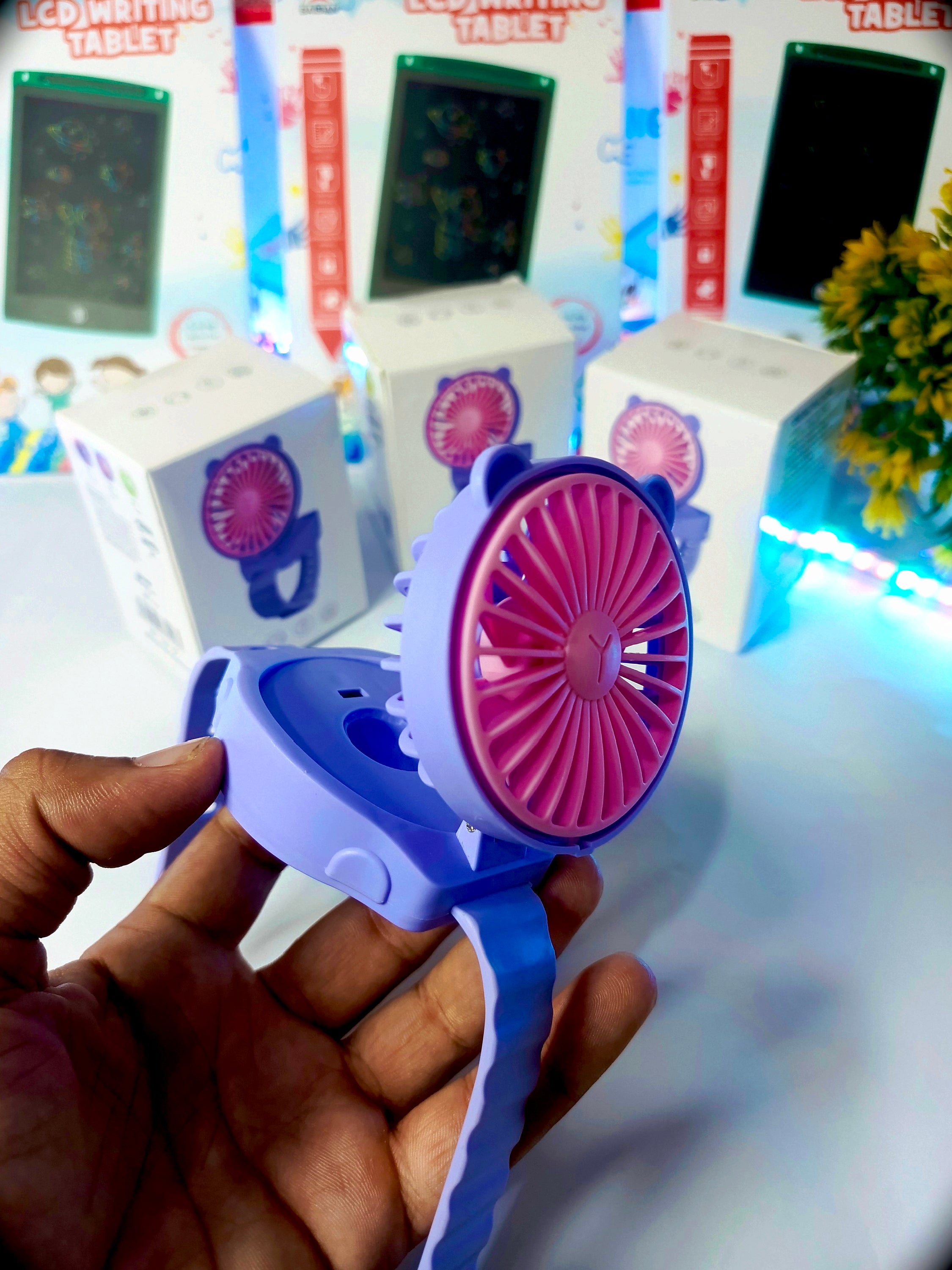 Mini Wrist Fan Watch for Kids & Students – Portable Cooling Fan with Fun Design