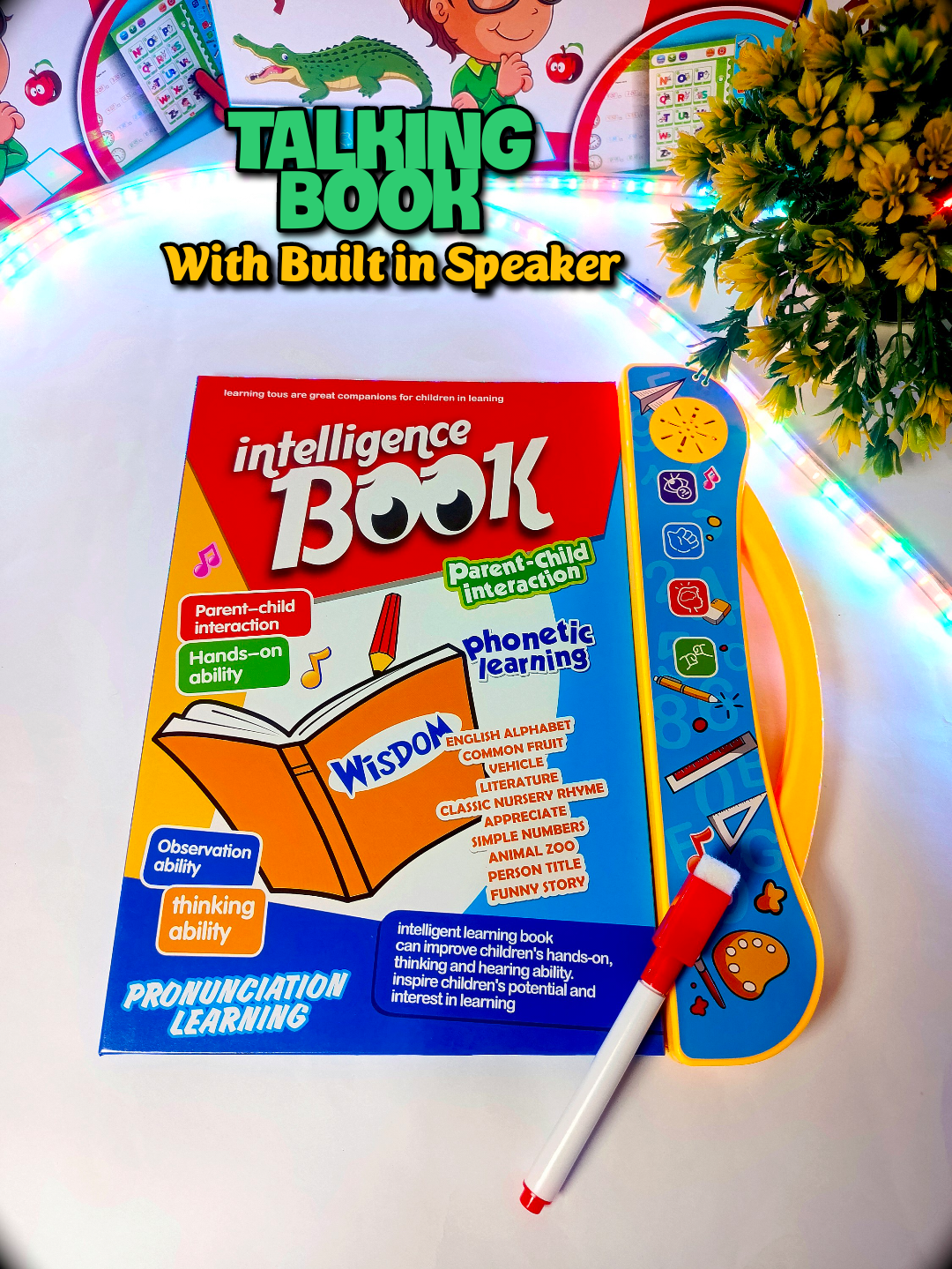 Intelligence Study Book for Kids – Interactive Learning E-Book with Music & Sounds