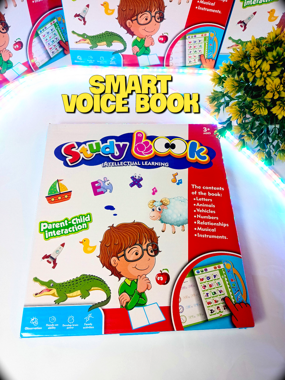 Intelligence Study Book for Kids – Interactive Learning E-Book with Music & Sounds