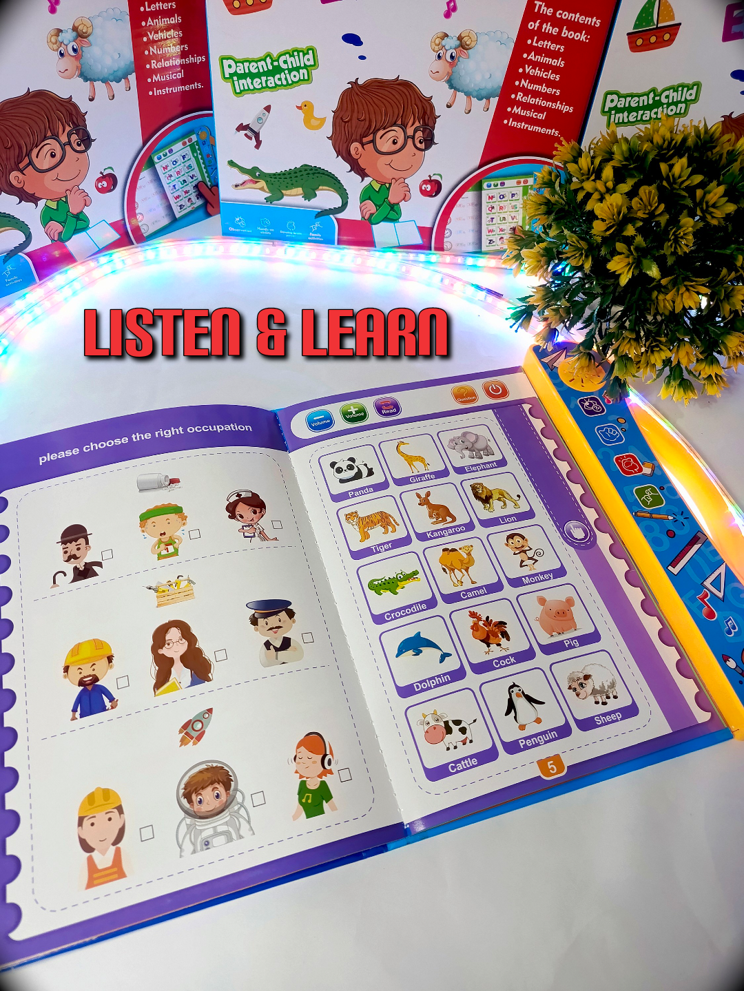 Intelligence Study Book for Kids – Interactive Learning E-Book with Music & Sounds