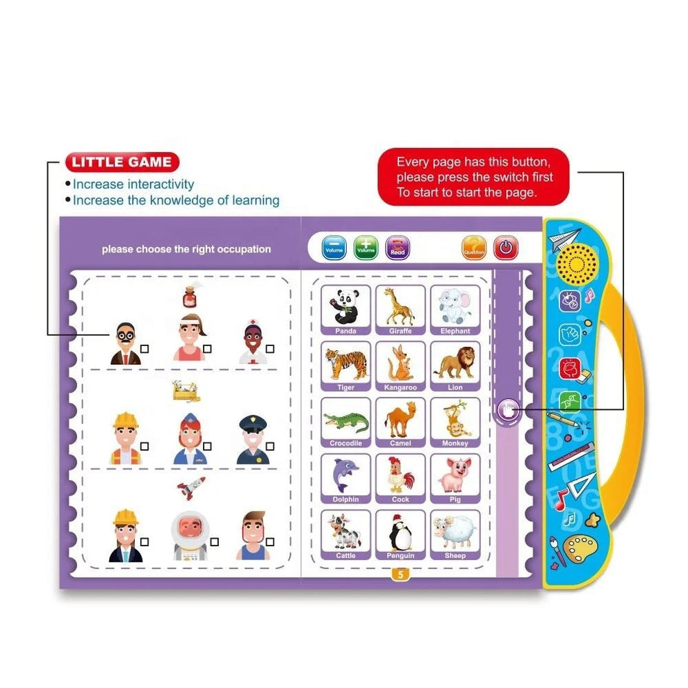 Intelligence Study Book for Kids – Interactive Learning E-Book with Music & Sounds
