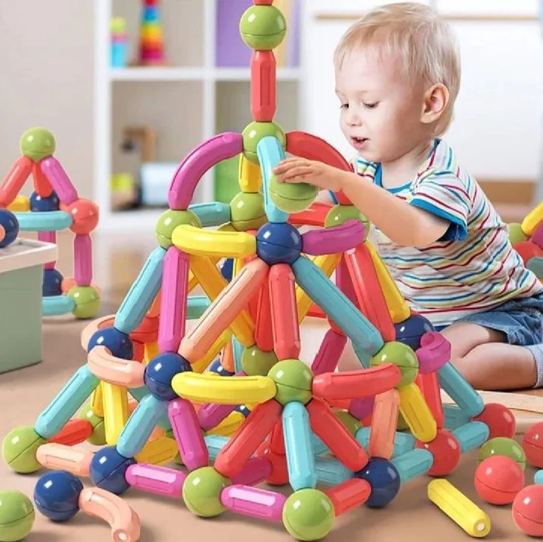 Magnetic Building Sticks & Blocks Toy Set – 25 Pieces Creative Learning Kit for Kids