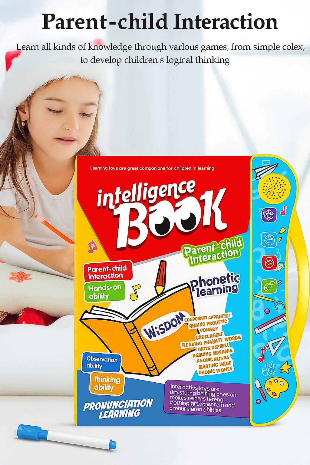 Intelligence Study Book for Kids – Interactive Learning E-Book with Music & Sounds