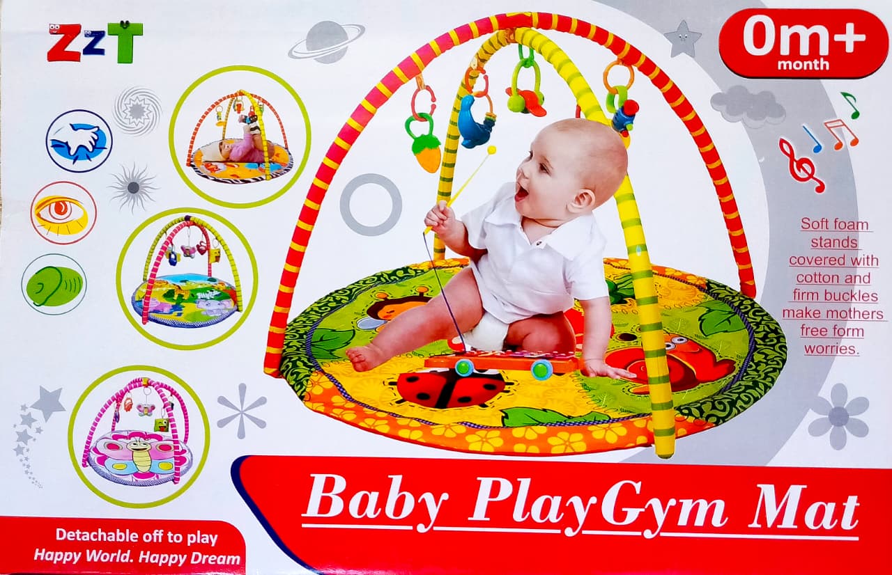Baby Play Gym Mat with Hanging Toys – Soft & Interactive Activity Playmat for Kids