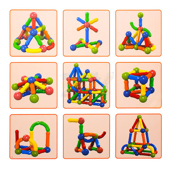 Magnetic Building Sticks & Blocks Toy Set – 25 Pieces Creative Learning Kit for Kids