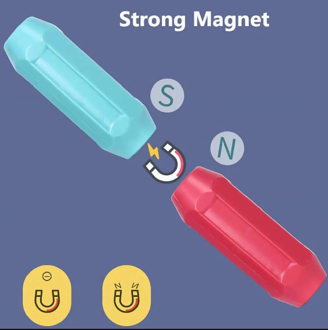Magnetic Building Sticks & Blocks Toy Set – 25 Pieces Creative Learning Kit for Kids