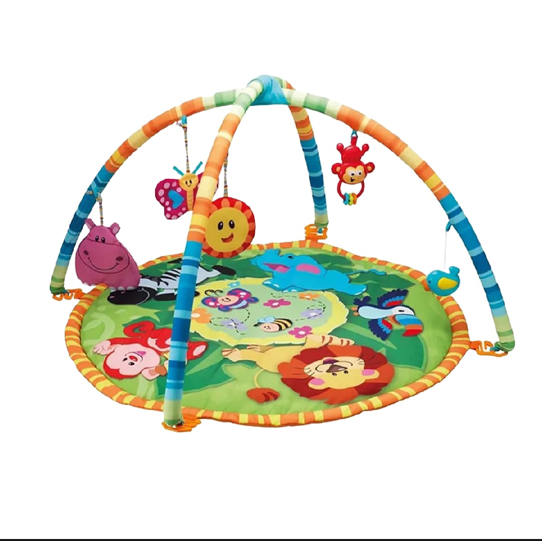 Baby Play Gym Mat with Hanging Toys – Soft & Interactive Activity Playmat for Kids