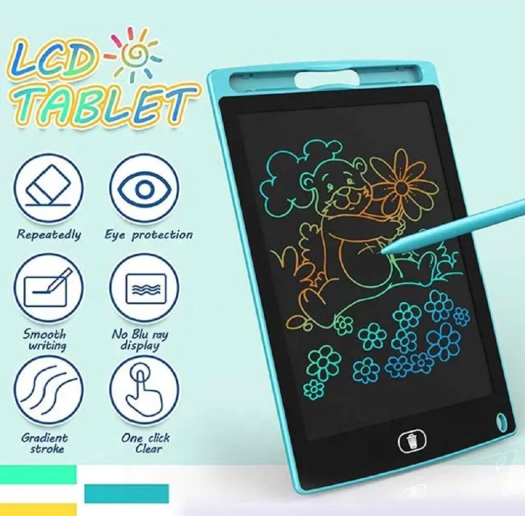 LCD Writing & Drawing Tablet 8.5 Inch for Kids – Portable Erasable Screen Board
