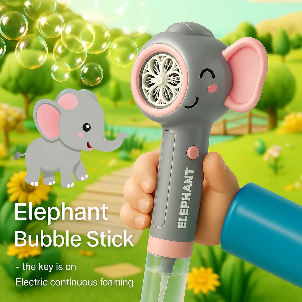 Giraffe Bubble Gun Machine for Kids – Cute Design with Free Bubble Water Bottle