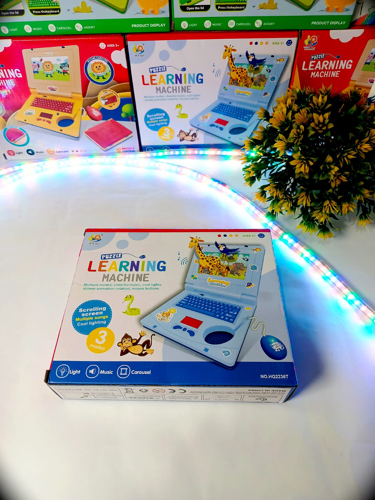 Learning Laptop Machine for Kids – Educational Toy with Light & Music