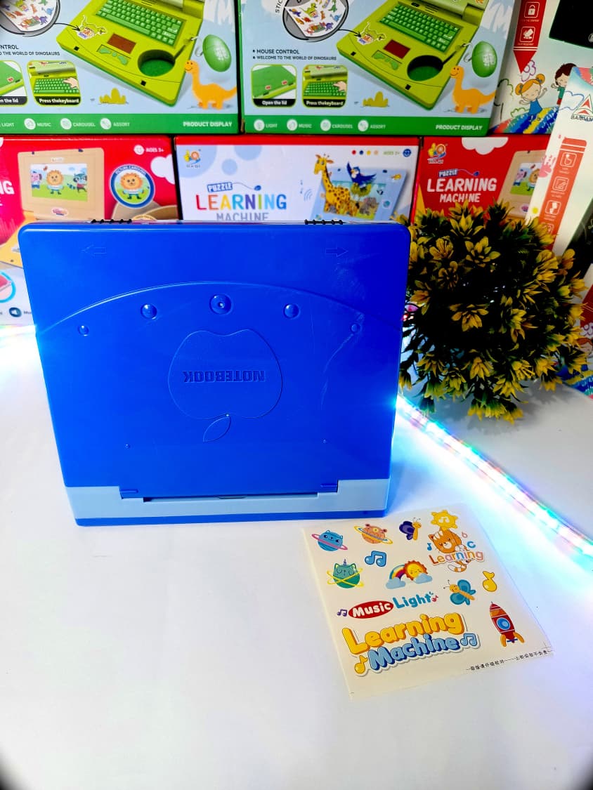 Learning Laptop Machine for Kids – Educational Toy with Light & Music