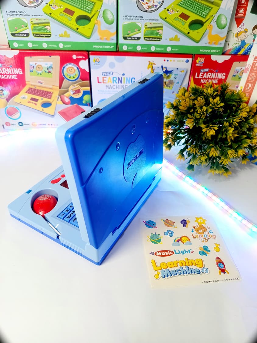 Learning Laptop Machine for Kids – Educational Toy with Light & Music