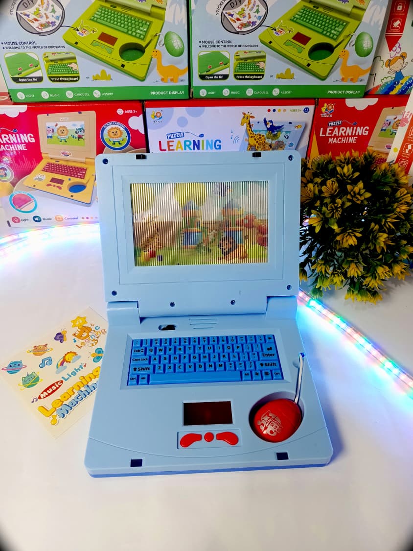 Learning Laptop Machine for Kids – Educational Toy with Light & Music