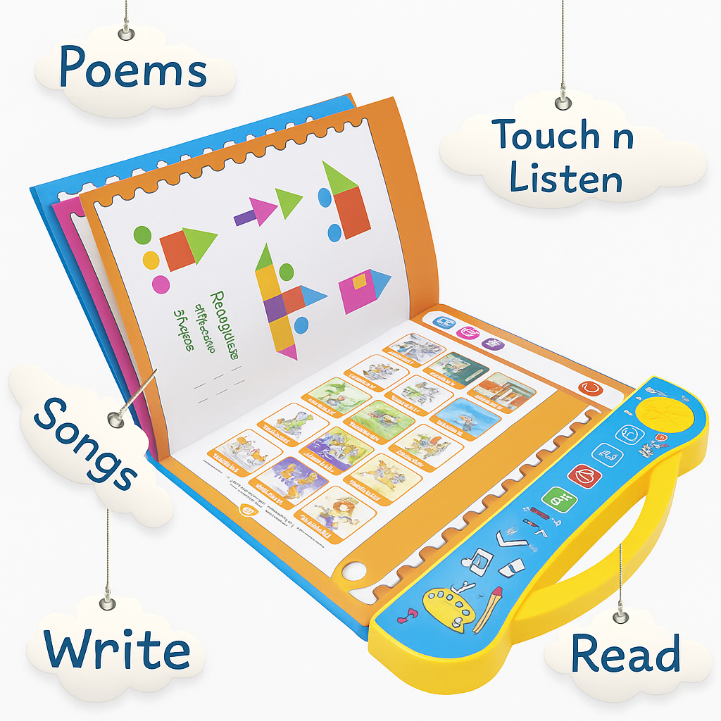 Intelligence Study Book for Kids – Interactive Learning E-Book with Music & Sounds