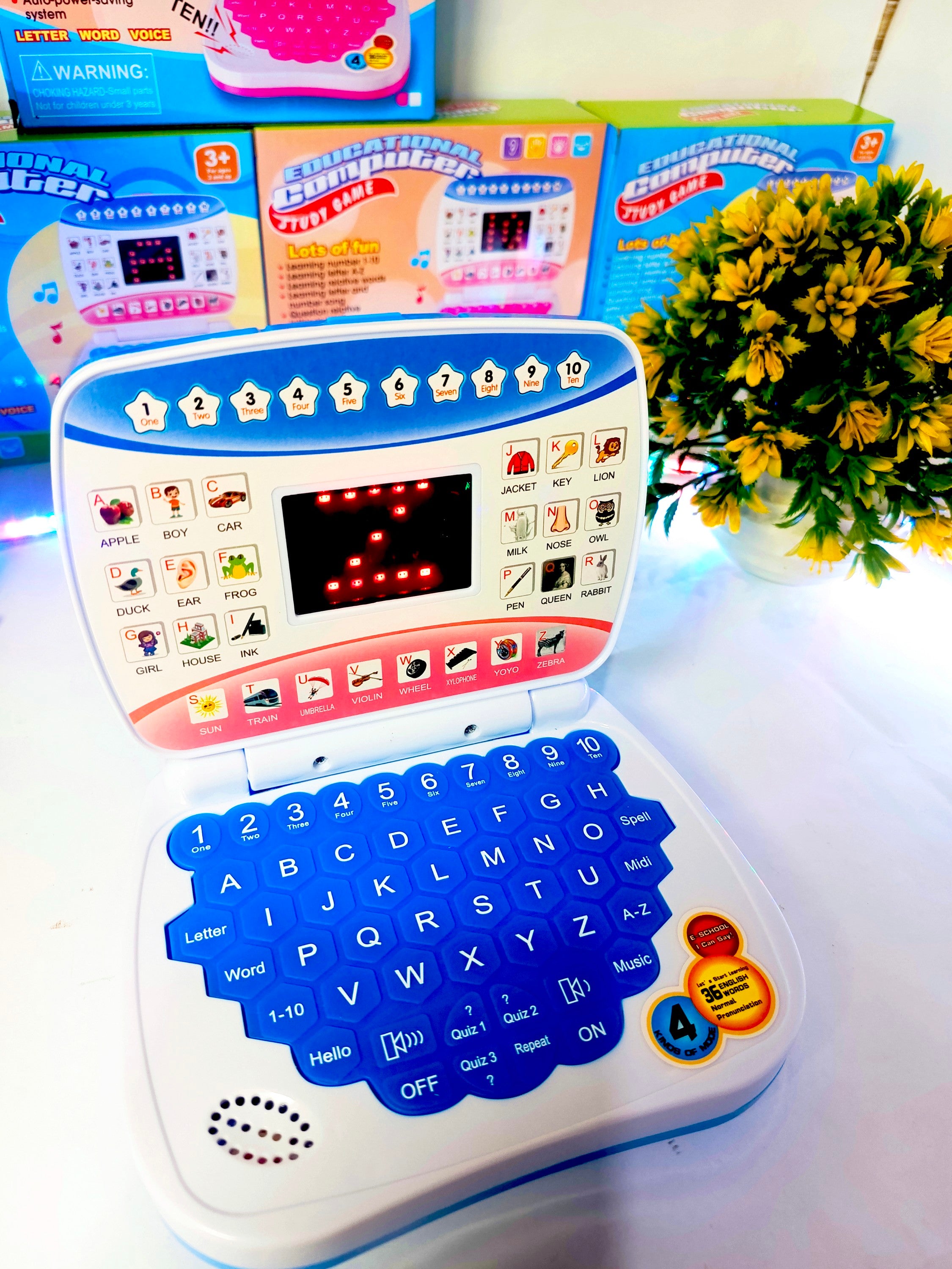 Educational Laptop For Kids Alphabet, Numeric & More With Sound