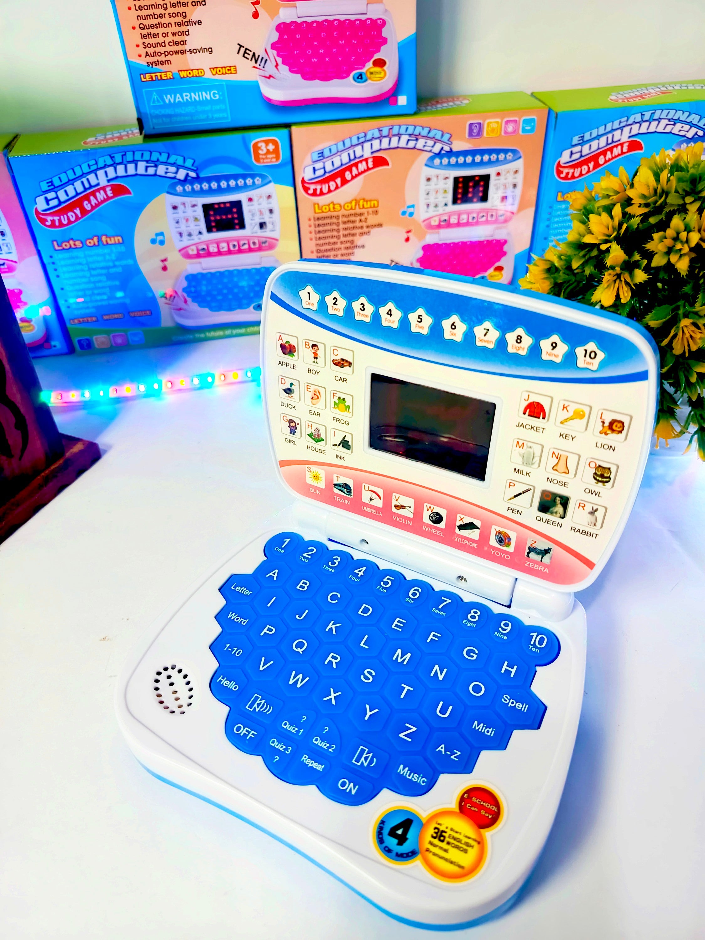 Educational Laptop For Kids Alphabet, Numeric & More With Sound